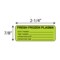 Nevs Label, Fresh Frozen Plasma 7/8" x 2-1/4" Fluorescent Chart w/ black L-5054C - alternate 2
